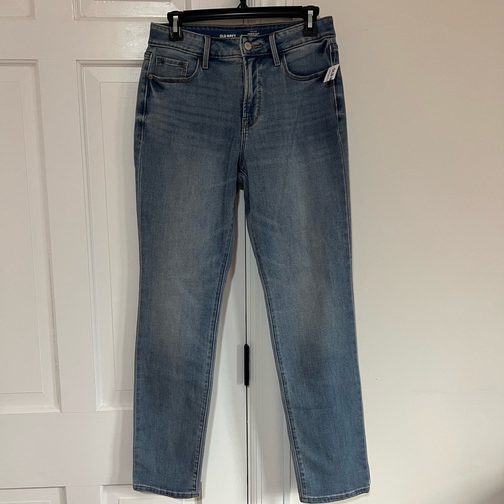 Old Navy Light Blue Straight Leg Jeans